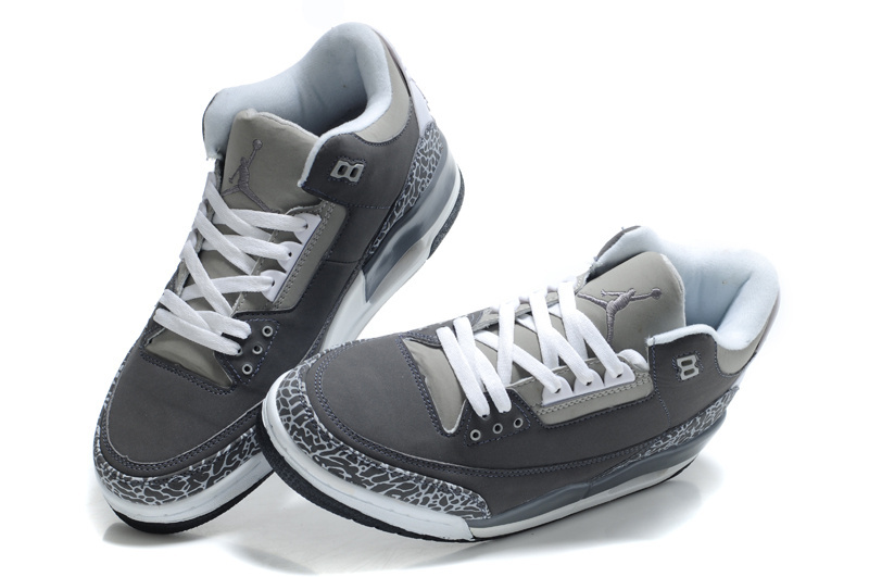 Air Jordan 3 Men Shoes Dimgray/Gray Online